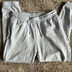 WOMENS DRI-FIT BABY BLUE NIKE SWEATPANTS WITH CUFFED LEG